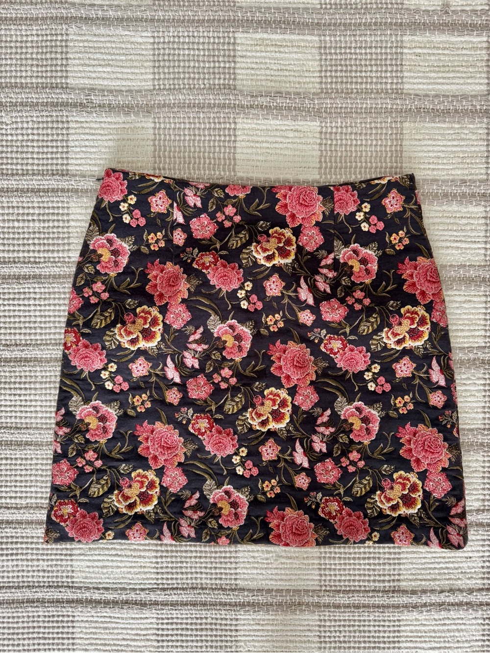 LOFT Jacquard Floral Skirt